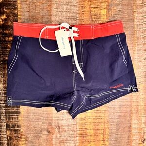 NWT Quick Dry Swimwear Trunks Sports Board Shorts with Soft Briefs Inner Lining